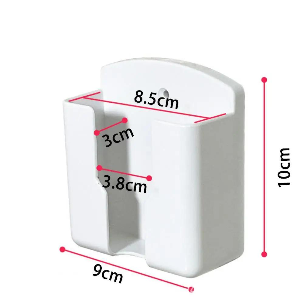 Universal White Air Conditioner Remote Control Mobile Phone Plug Holder Wall-Mounted Storage Box For Air Conditioner TV