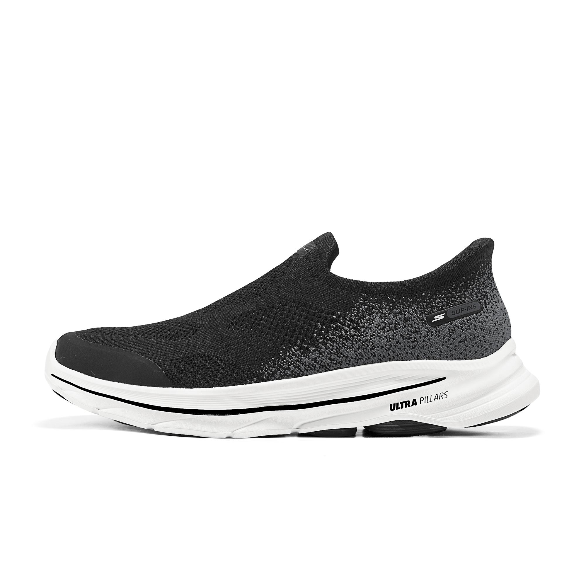 

Skechers MEN S GO WALK Abrasion Resistant Breathable Low Top Casual Shoes Men s Black White 44.5