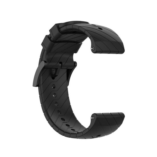 24mm Replacement Silicone Universal Watchband Smart Watch Strap for Suunto 9