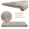 Bullnose Non-Slip Stair Treads -Ultra Plush- Washable Self-Adhesive Carpet Mats, Safety for Elderly & Pets, Peel & Stick Decor
