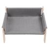 Pet Couch Bed Pine Wood Stylish Look Versatile Anxiety Relief Elevated Cat Dog Sofa Bed for Home Indoor