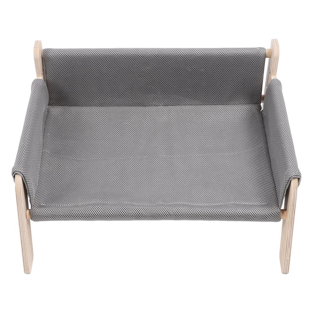 Pet Couch Bed Pine Wood Stylish Look Versatile Anxiety Relief Elevated Cat Dog Sofa Bed for Home Indoor
