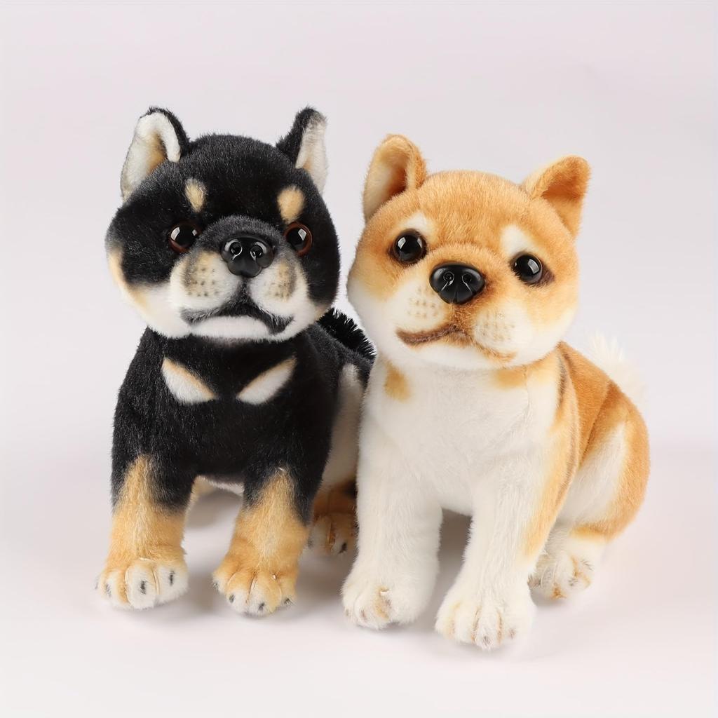 Shiba Inu Plush Shiba Inu Body Dog Cute Shiba Inu Decorative Gift Toy, Pillow, Toy, Toy, Ornament, (Brown & White)