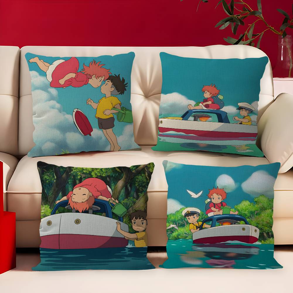 Cartoon PPonyos Movie Pillow Anime Pillow Sofa Bed Head Pillow Cover Cushion Cover x cm Fashion