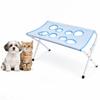 Dog Nail Clipping Assistant Pet Grooming Table with Foldable Stand, Adjustable Strap, Cat Hammock, 8-Hole Trimming Sling Washing Station for
