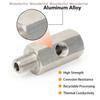 Oil Pressure Sensor Connector Feed Line Gauge Tee Adapter Oil Pressure Sensor Tee 1/8"NPT Female To M12 M10 M14 1/8NPT 1/4NPT
