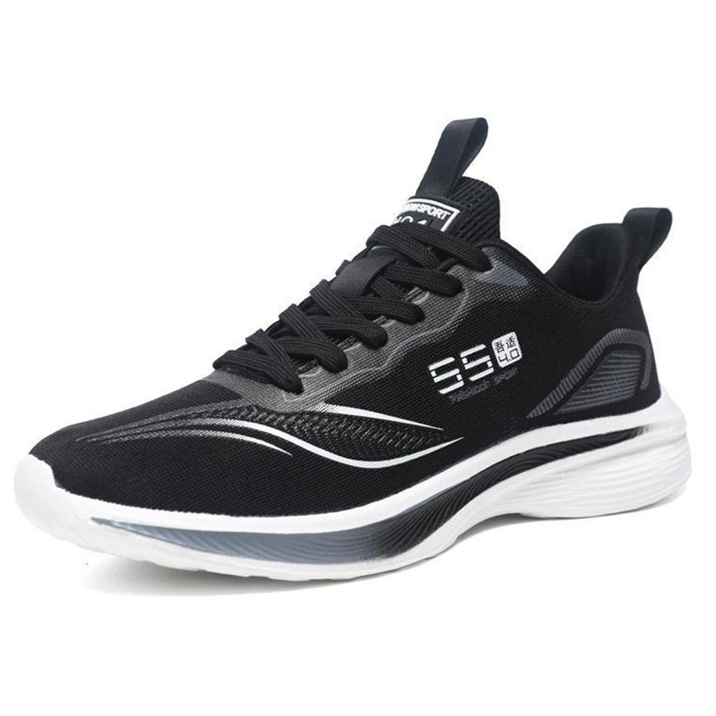 Men Running Shoes Mesh Breathable Casual Men Shoes Light Soft Thick Sole Athletic Walking Jogging Fitness Sneakers Size 39-46