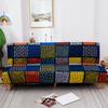 Plaid Elastic Bedspread on The Folding Sofa Bed Covers for Living Room Big Couch Cover Long Chair Without Armrests Slipcovers