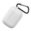 Étui en silicone pour casque d'écoute Autocollant anti-poussière Étui portable pour écouteurs avec mousqueton Remplacement pour