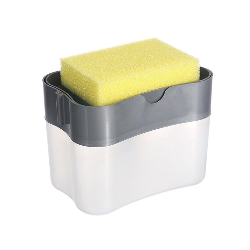 Kitchen Dishwashing Liquid Dispenser With Automatic Dispensing Box And Press-Type Dispensing White press soap dispenser box