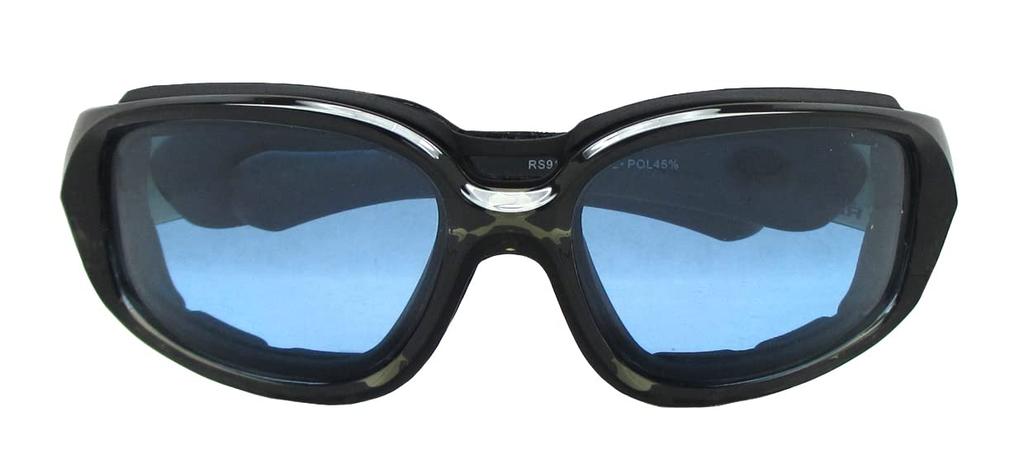 Sunglasses Protection Eyewear SUPREME Motorcycle Polarized Sunglasses Blue One Size Fits All [RIDEZ] RS910-BLUE Men's RS910-DARK GRAY/BLUE