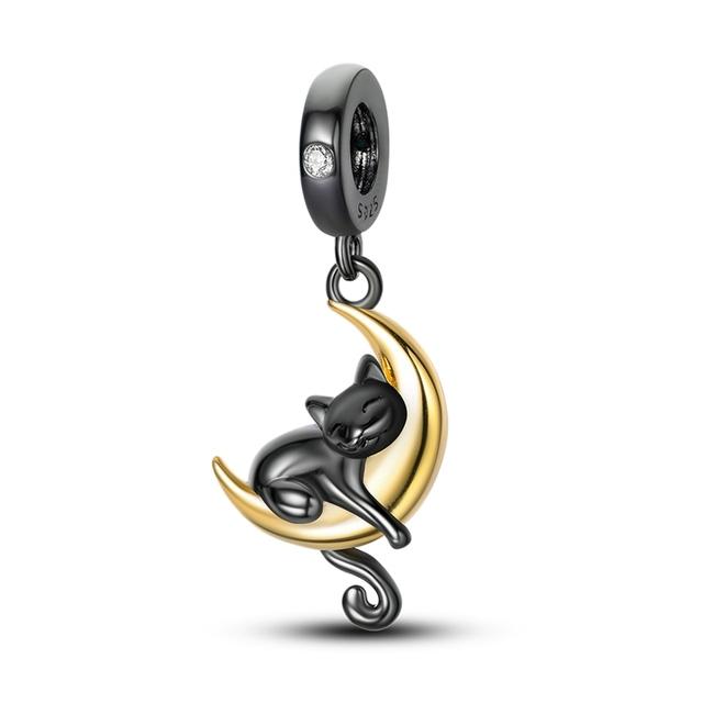 925 Sterling Silver Charms Beads Animal Pendant Dangle Fit Necklace Bracelet Gift Women Party
