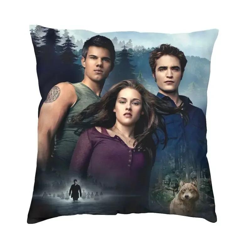 The Twilight Saga Edward Cullen Modern Pillow Cover Decoration Vampire Fantasy Film Car Cushion Case 3D Printing Sofa Cushions
