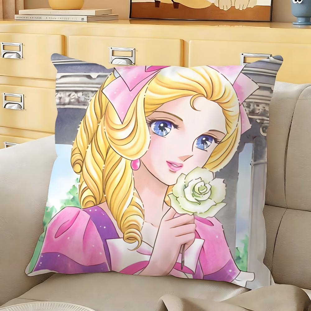The RRose of Versailles Cushion Cover Soft Durable Reversible Pillow Cover Home Car MultiScene Daily Comfort Pillowcase