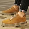 Autumn new men's fashionable versatile thick soled workwear shoes casual minimalist comfortable sports men's shoes
