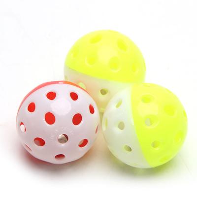 Bird Parrot Toy Colorful Rolling Ball Toys with Bell Interactive Foot Toy Cage Accessories for Medium Large Birds