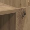 Vinyl Record Cabinet Artisan Oak 121 x 38 x 48 cm