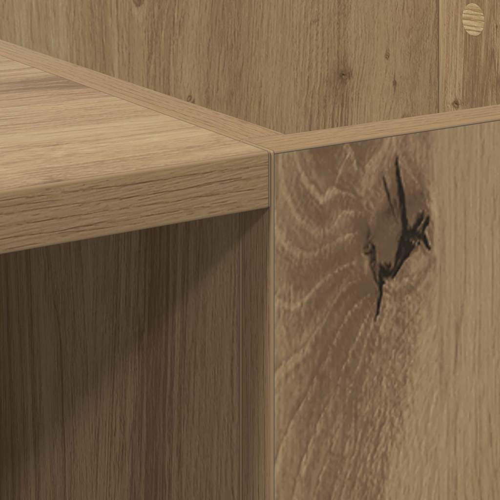 Vinyl Record Cabinet Artisan Oak 121 x 38 x 48 cm
