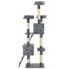VidaXL Arbre à chat et griffoirs Sisal 170cm Empreintes de pattes Gris
