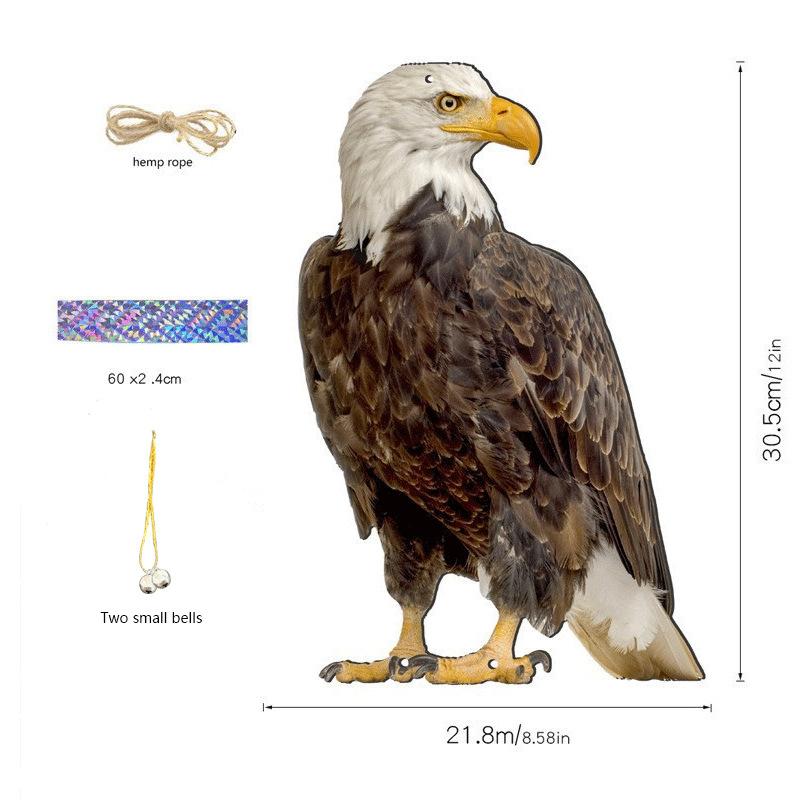 

Waterproof Bird Scarer Acrylic Simulation Owl Bird Repellent Pest Control Artificial Scarecrow With Reflective For Garden Yard