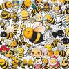 50 New Bee Cartoon Graffiti Stickers for Kids - Planner, Phone Case, Notebook Decals