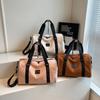 Fashion Trend Travel Bag Casual Simple Large Capacity Handbag Autumn and Winter New Plush Sports Yoga Fitness Bag