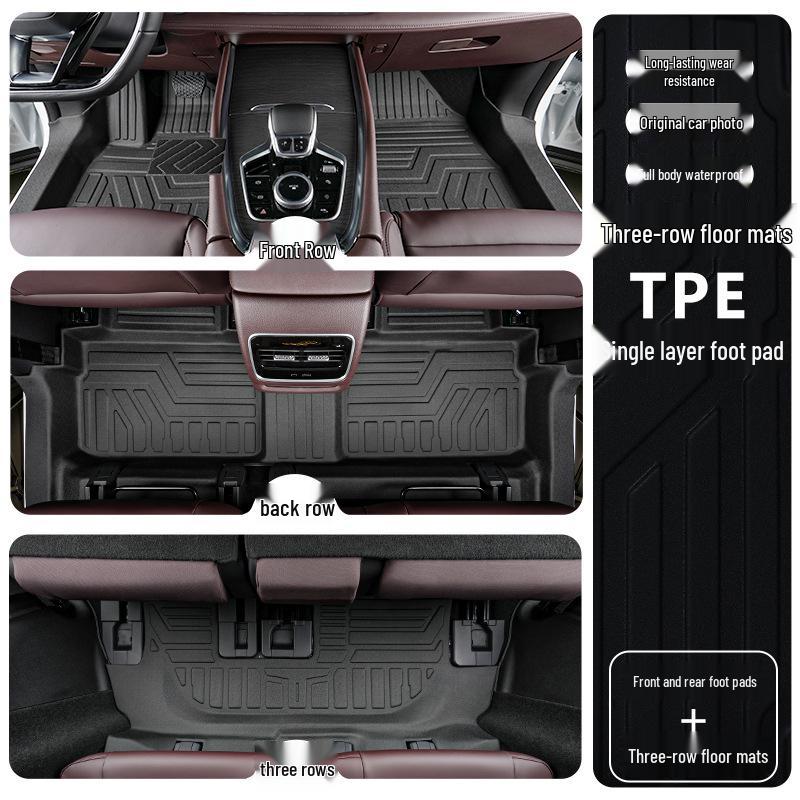 TPE Full-Coverage Floor Mats for Chery Tiggo 8, 6 & 7-Seater (2018-2025 Pro Plus Models)