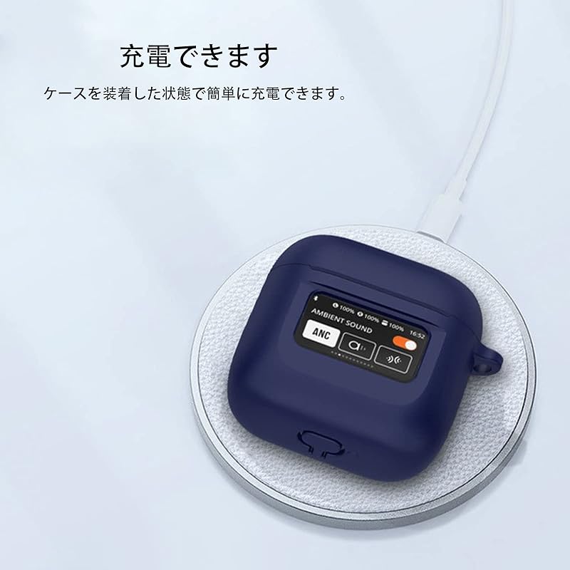 KANOYO For JBL TOUR PRO 3 case silicone Earphone full protective cover Full protective cover With carabiner correspondence Shockproof Scratch