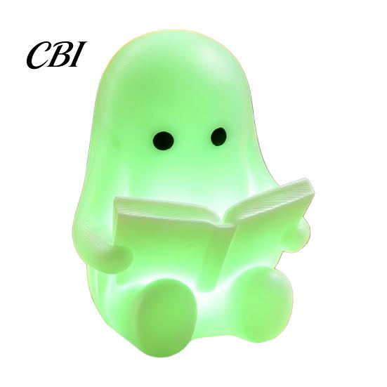 Durable Pla Figurine Halloween Ghost Figurine, 3D Printed Cute Rock Statue, Gift for Funny Coffee Table Centerpieces Shelf Mantel Ornaments Whimsical