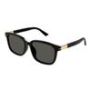 Asian GG1505Sk [Gucci] Men's Sunglasses, Fit, 001, Black/Green/Gray