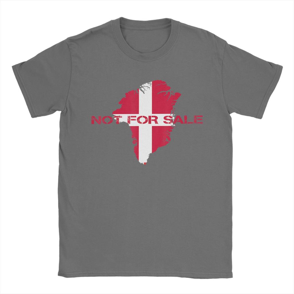 Awesome Denmark Flag Greenland Is Not For Sale TShirts for Unisex Cotton T Shirt Short Sleeve Tee Shirt Birthday Present Clothing