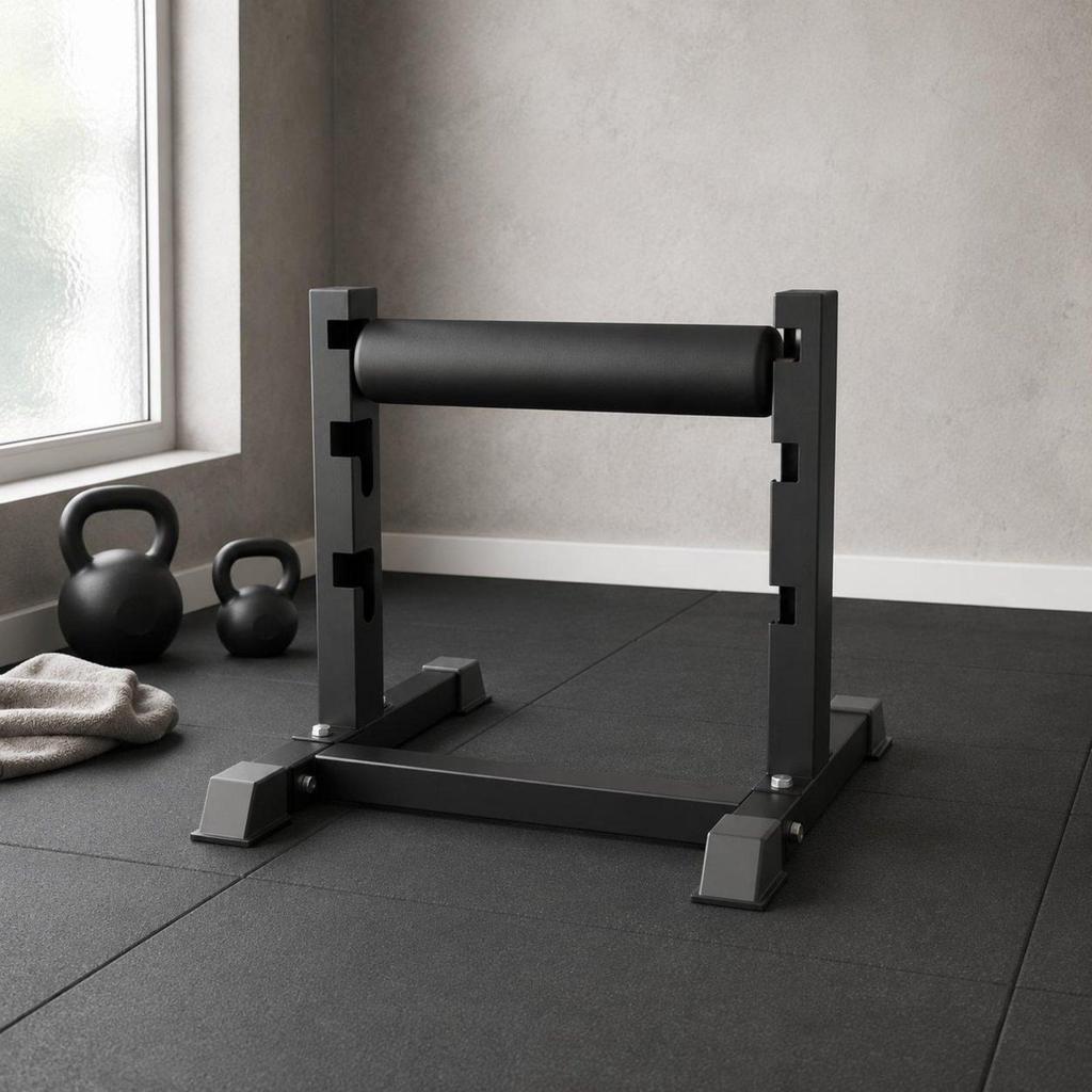 Bulgarian Split Squat Rack Stable Base Single Leg Roller Adjustable Height Fitness Equipment