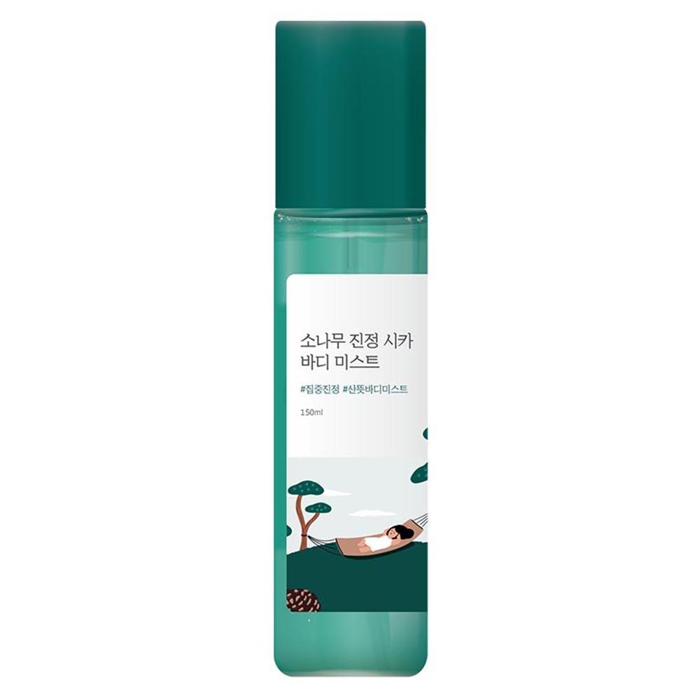 Round Lab Pine Calming Cica Body Mist Soothing & Troubleshooting Spray for Clear Skin 150ml
