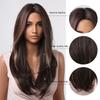 Long Wavy Brown Layered Wigs Blonde Highlight Hair Wigs for Black Women Heat Resistant Cosplay Synthetic Wigs