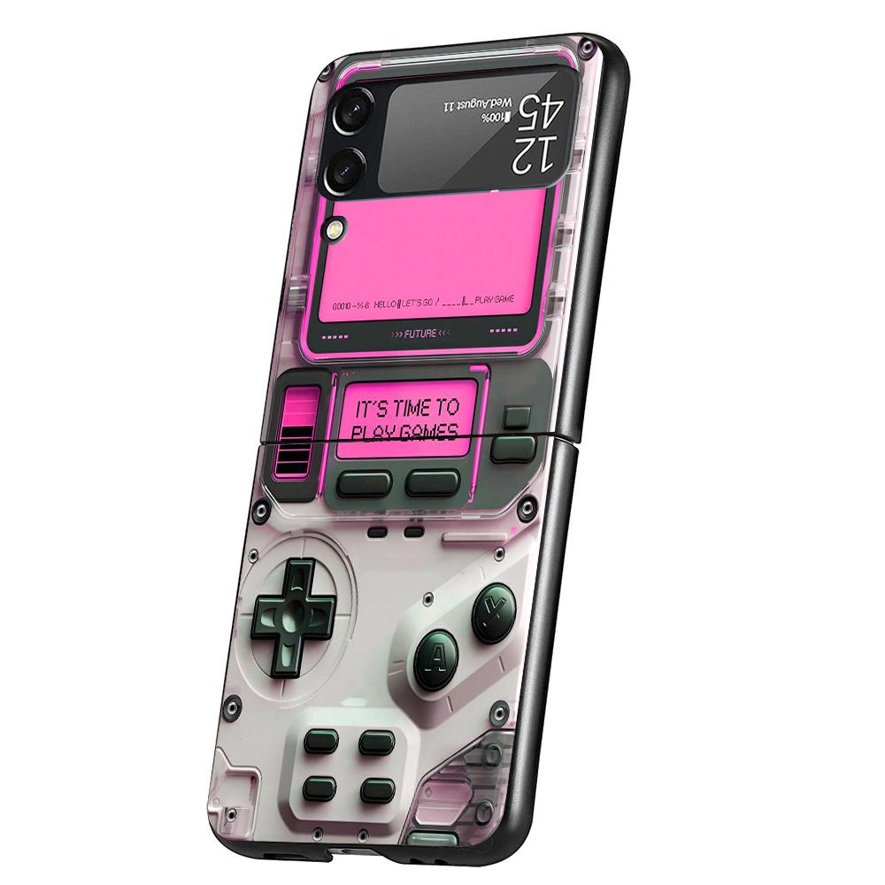 

Games Console Fashion Boy Phone Case For Samsung Galaxy Z Flip 7 6 5 4 3 5G Cover ZFlip7 ZFlip6 ZFlip4 ZFlip5 ZFlip3 Coque Funda Samsung Z Flip 5