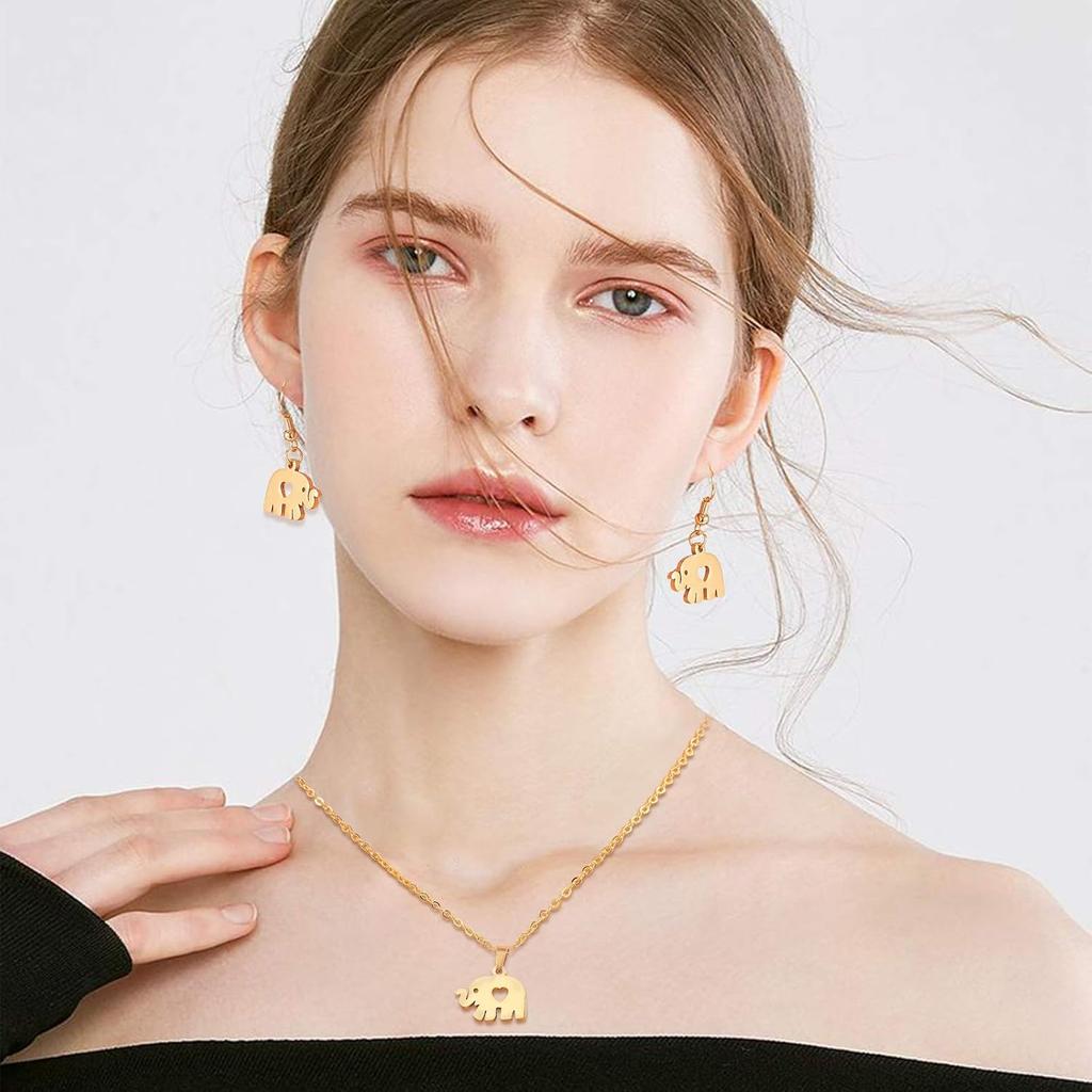 DanLingJewelry 10 sztuk Stal Nierdzewna 304 Zawieszki Słoń z Sercem Zawieszki do Tworzenia Biżuterii Akcesorium Rękodzielnicze 13x16mm