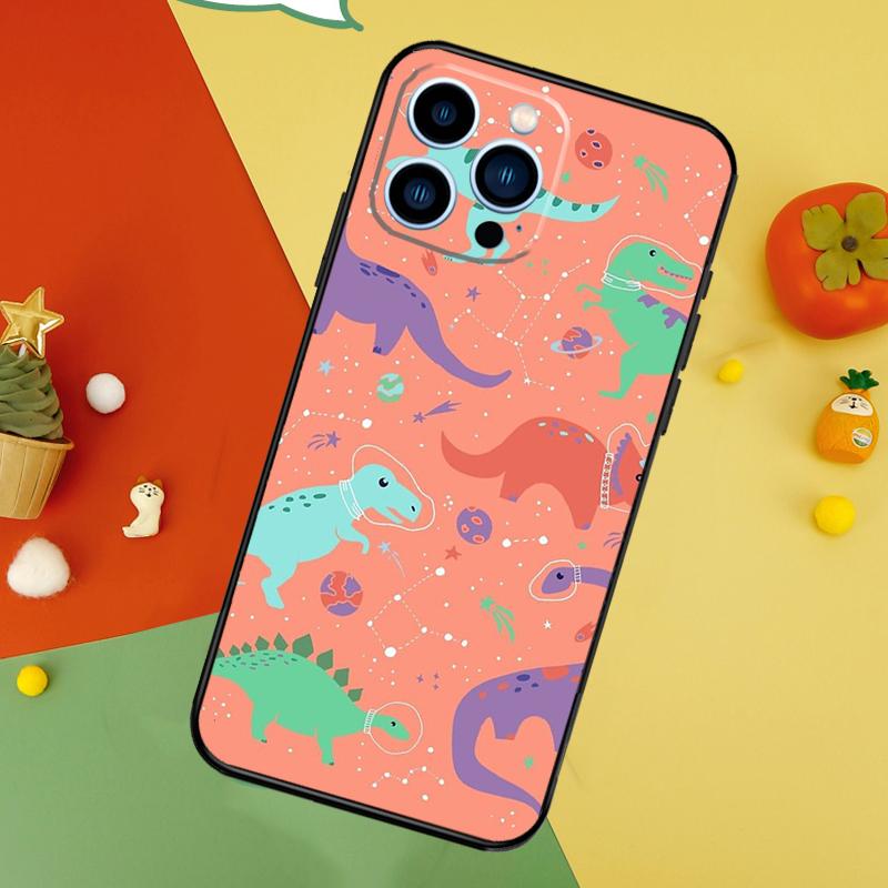 Dinosaur Collage Phone Case For iPhone 17 Pro Max16 15 14 13 11 12 Pro Max Plus 12 13 Mini 16e 17 Air Cover