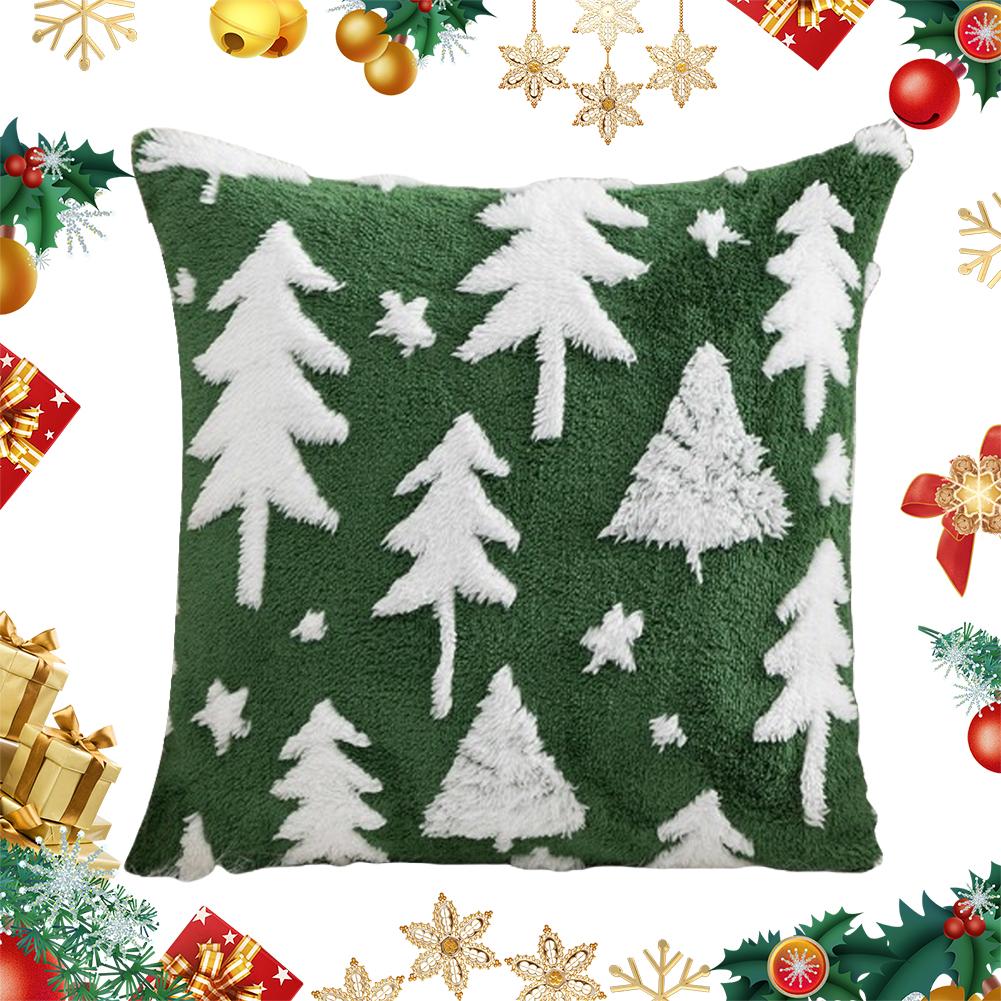 Christmas Throw Pillow Cover Winter Holiday Pillowcase for Sofa Decoration /
