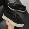 Fashion Concise Niche Design Low Top Thick Soled Shoes Men's 2025 Autumn New Fashion Trend Comfortable Versatile Lace Up Chunky sneakers