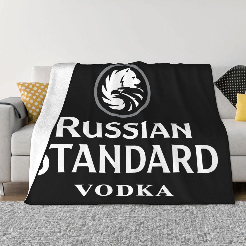 NEW Russian Standard Vodka Blankets and Throws Super Soft Thermal Indoor Outdoor Blanket for Living Room Bedroom Travel