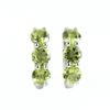 Set di gioielli raffinati in argento S925 con chiusura Classica Peridoto Naturale, orecchini e anello con pietre preziose autentiche, per regali di compleanno e anniversario per Donna