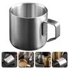 150ml for Coffee Cup Milk Camping Cups Metal Decorate Breakfast Mugs Stainless Steel Multi-Use Travel Porridge