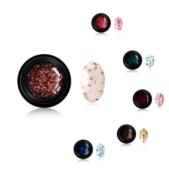 5ml Nail Gel Long Lasting Dried Flower Style High Pigmented Nail Polish Natural Fairies Soak Off UV DIY Gel