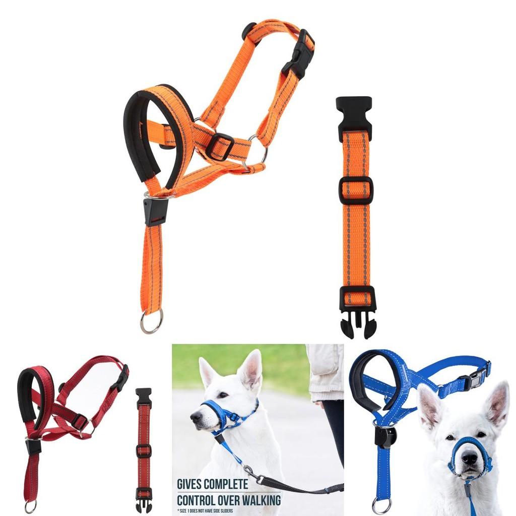Dog Muzzle Adjustable Breathing Nylon Safety Training For Small Medium Large Pets