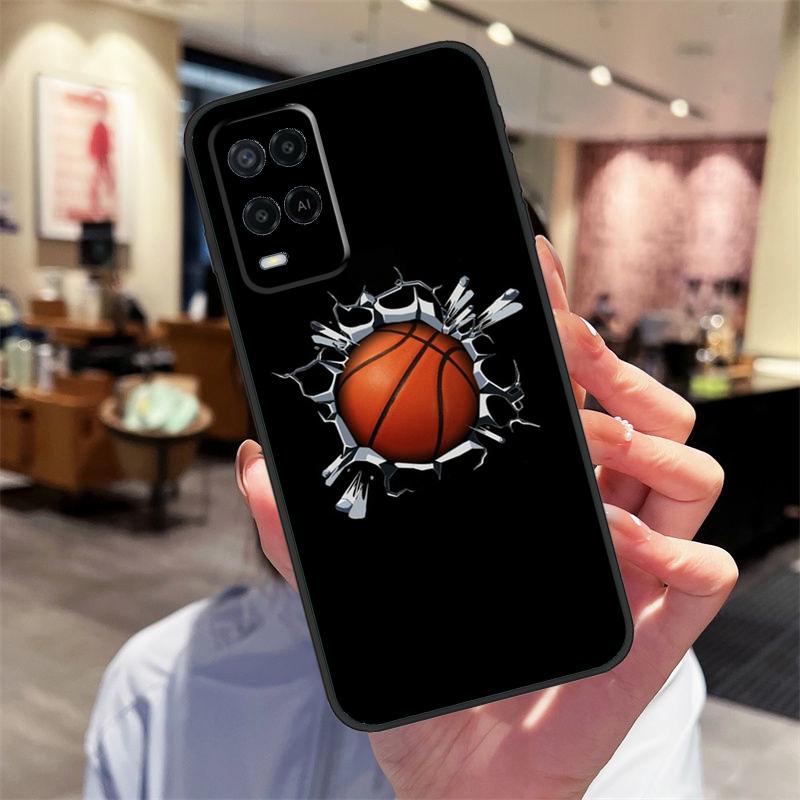 Basketball Ball Case For Oppo A94 A74 A54 A18 A38 A58 A78 A98 A40 A60 A80 A16 A76 A96 A15 A17 A77 A57S Cover