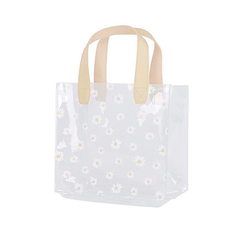 

Сумочка-маргаритка Подарочный пакет Прозрачный мешок для конфет День рождения Свадьба Рождество День благодарения Сделай сам Цветочная подарочная упаковка сумка 1PC