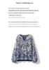 Autumn/Winter Blue & White Porcelain Jacquard Knitwear - Women's New Arrival, Hot Selling, Wearable as Inner or Outer Layer