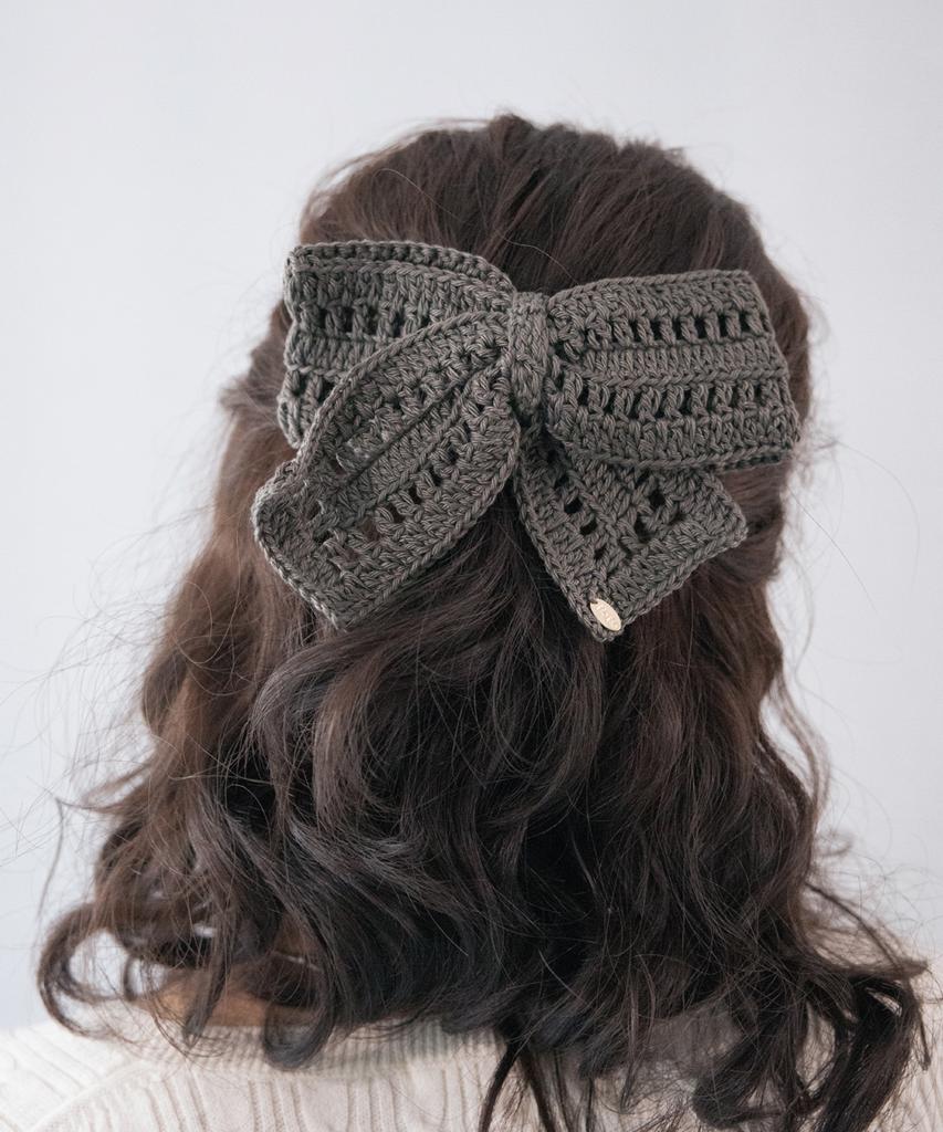 Merrymotive Special Crochet Knitted Ribbon Hairpin (4Colors)