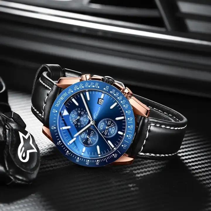 CHENXI 960 Casual Sport Watch for Men Luxury Genuine Leather Waterproof Luminous Calendar Quartz Watches Men's Bracelet reloj