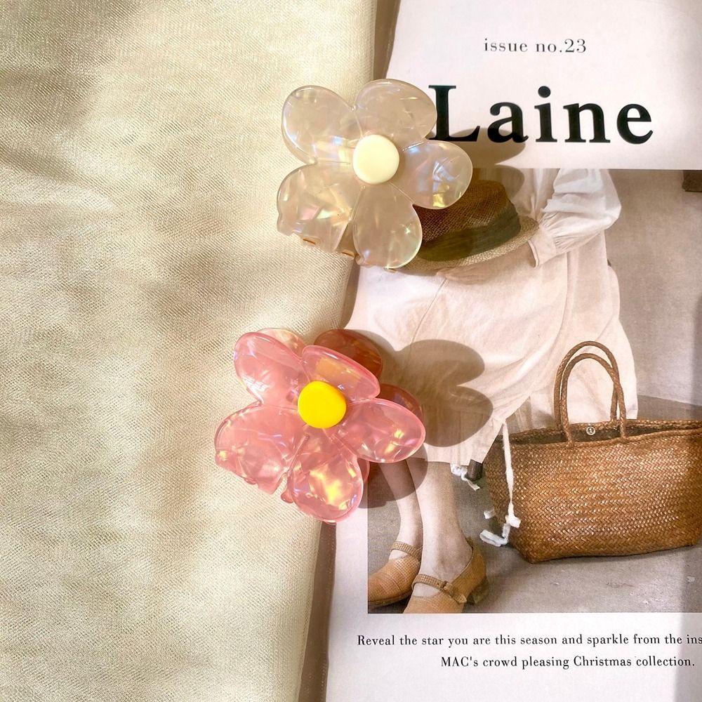 Hair Claws French Flower Hair Claw Female Hair Accessories Korean Style Headwear Small Hair Clip
